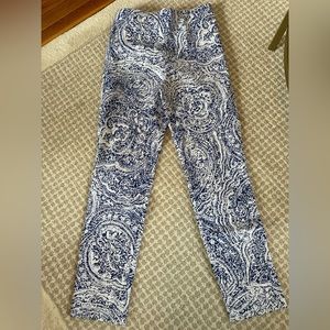 Sara Campbell Sheri blue and white pant. Perfect for summer and condition!